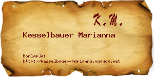 Kesselbauer Marianna névjegykártya